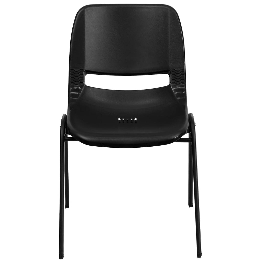 Black Ergonomic Stack Chair 5-Pack O34574