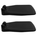 Black Plastic Wheelchair Footplates Replacement Pair Y2803