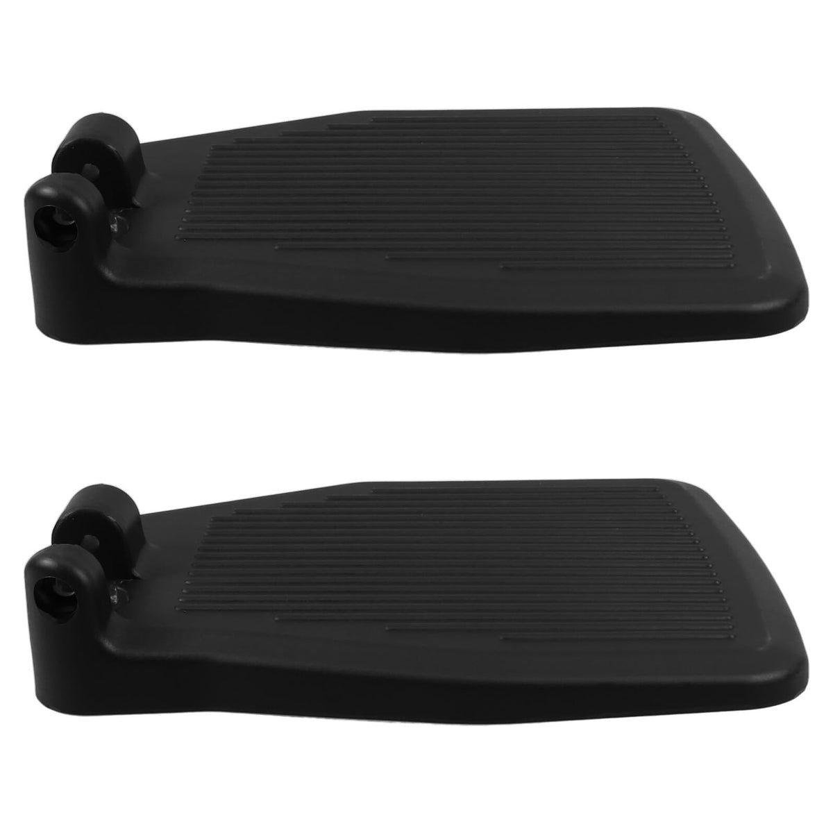 Black Plastic Wheelchair Footplates Replacement Pair Y2803