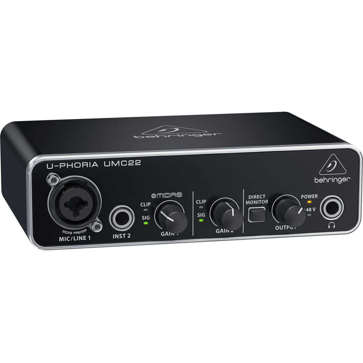 USB Audio Interface with Mic Preamplifier F3728