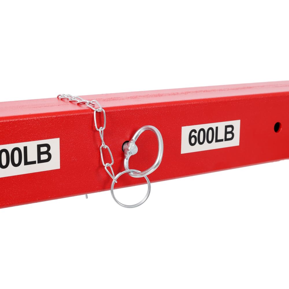 1000lbs Capacity Hydraulic Truck Bed Crane with 360° Swivel Base Y763799