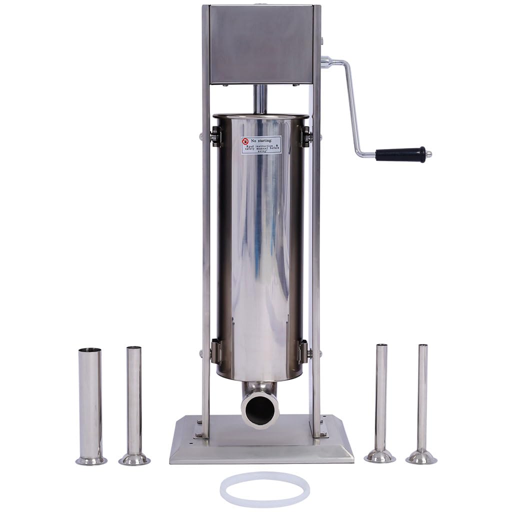 7L Stainless Steel Vertical Sausage Stuffer Q7632