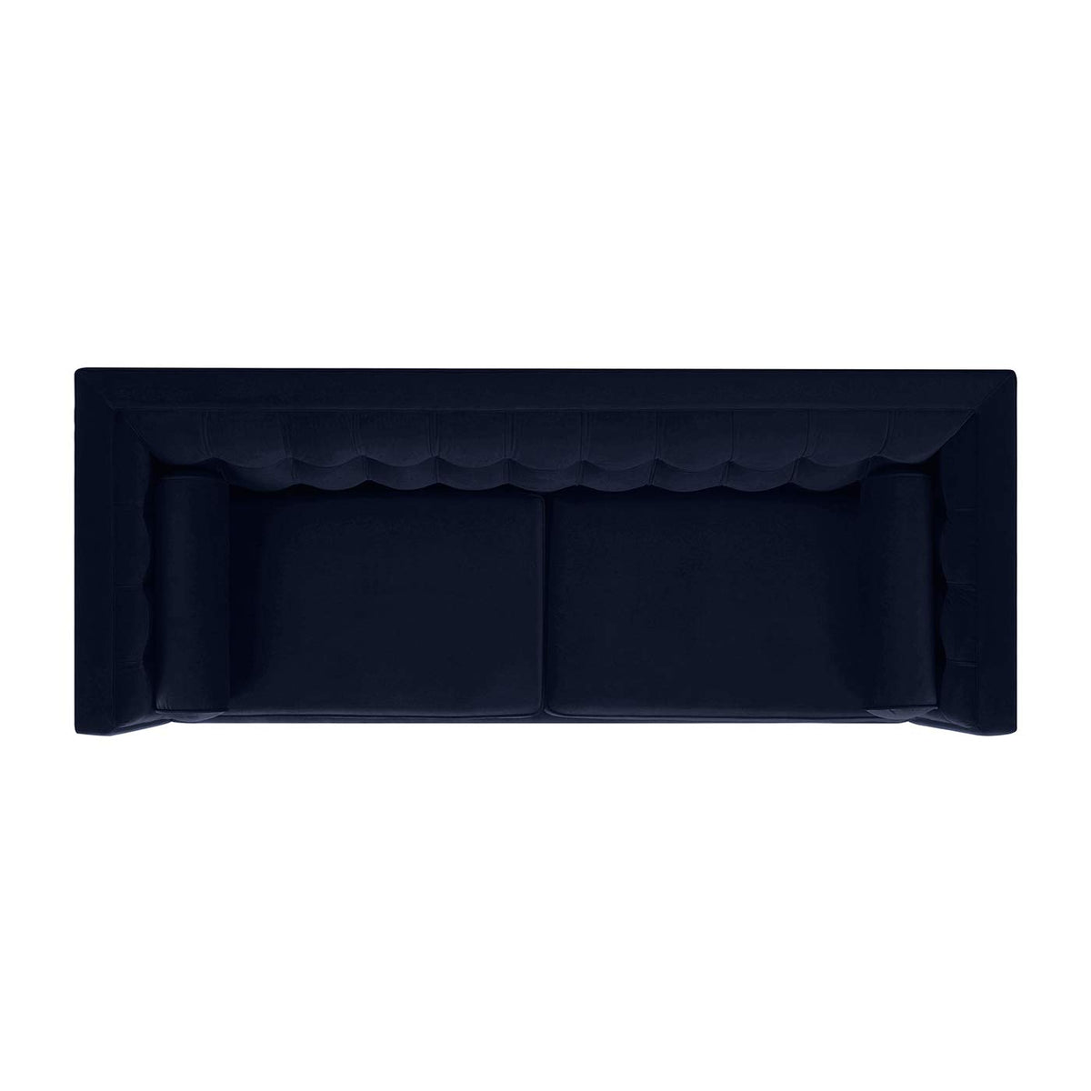 Dark Navy Blue Performance Velvet Tufted Sofa W178