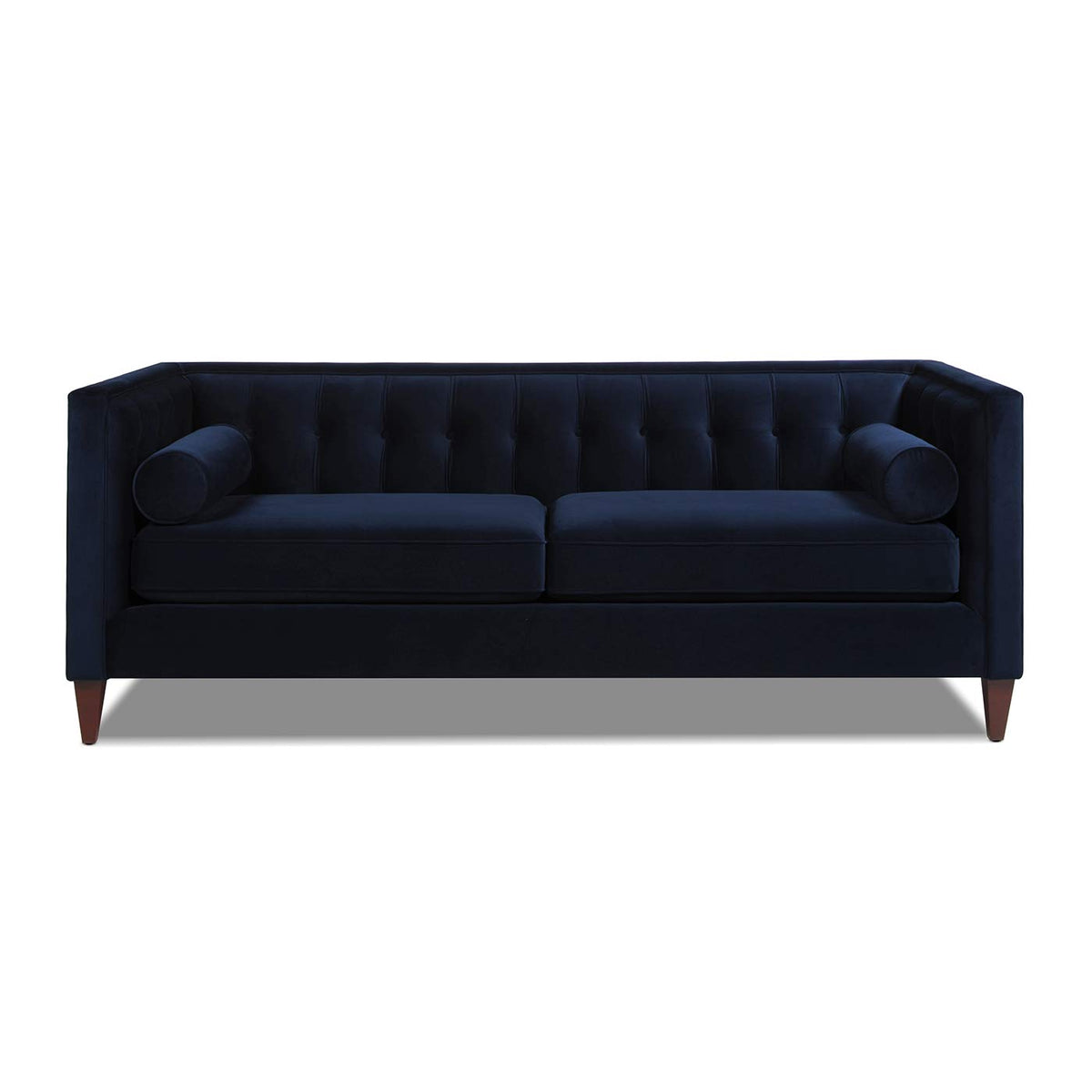 Dark Navy Blue Performance Velvet Tufted Sofa W178