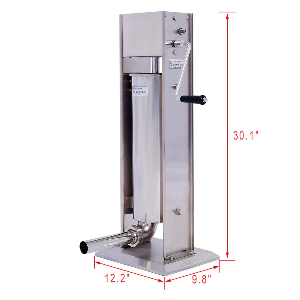 7L Stainless Steel Vertical Sausage Stuffer Q7632