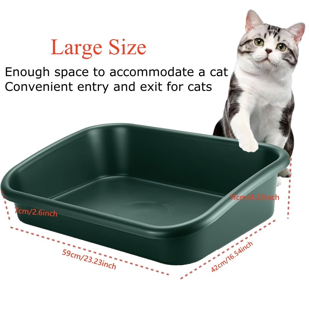 Extra Large High Sides Low Entry ABS Litter Box W83946