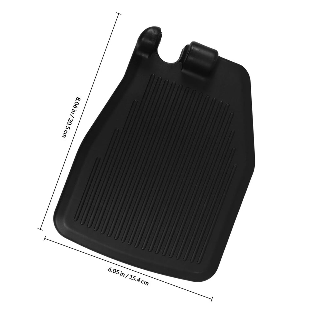 Black Plastic Wheelchair Footplates Replacement Pair Y2803