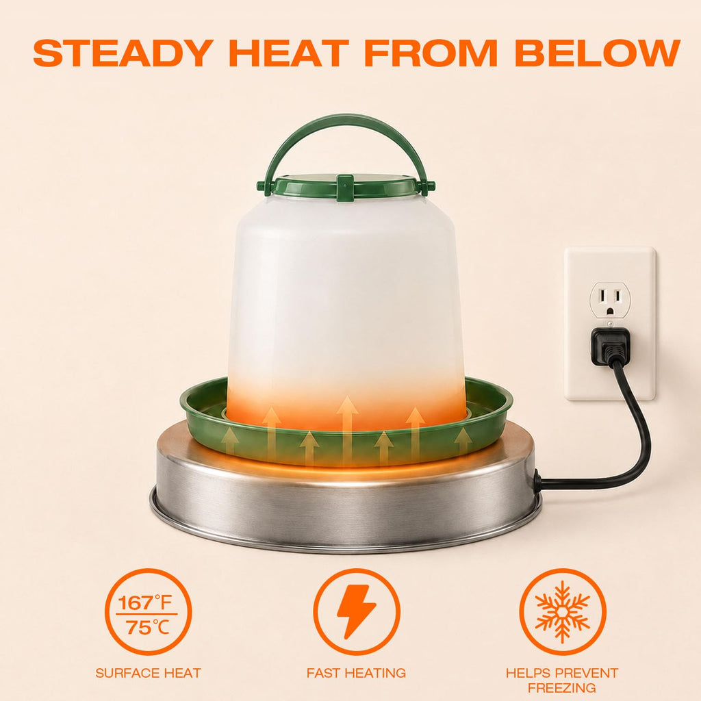 Heated Chicken Waterer 13 Inches T974