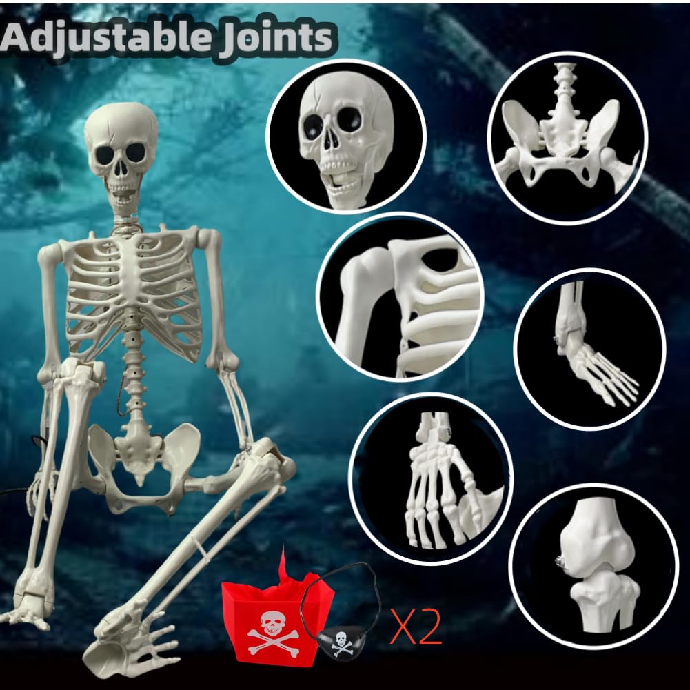 Life Size Posable Skeleton Decoration J3835