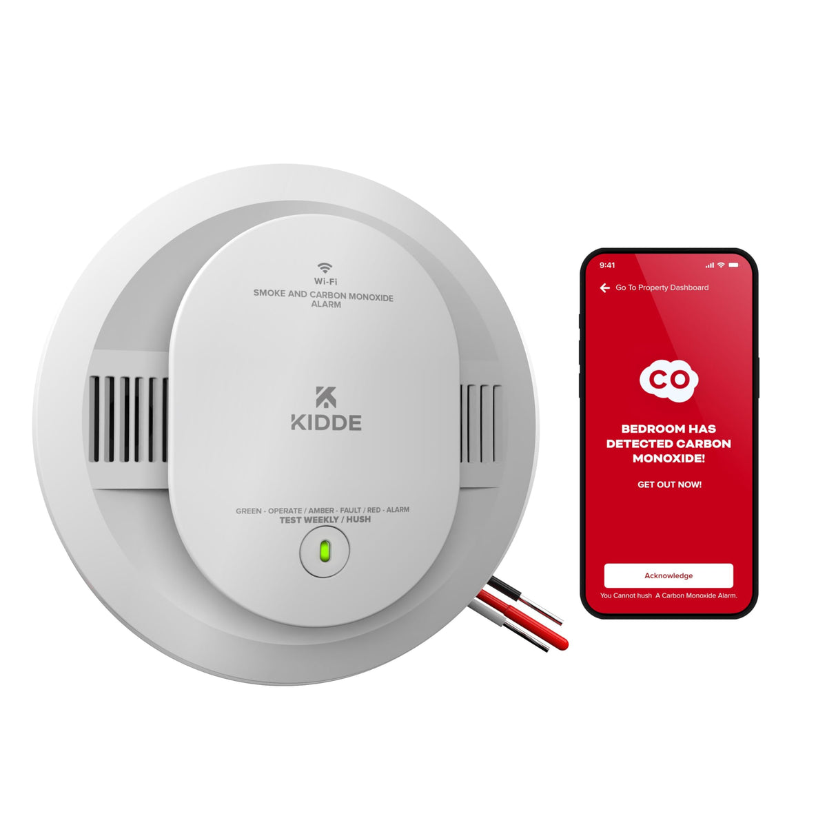 Hardwired Smoke and Carbon Monoxide Detector F813156