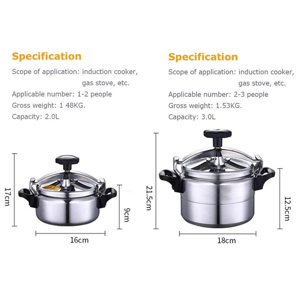 Aluminum Non-Stick Pressure Cooker 2L D808