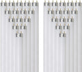 24 Inch T8 Fluorescent Tube Light Bulb 17W 1400 Lumens 5000K Bright White G13 Medium Bi-Pin Base 2 Foot Straight Linear Lamp Pack of 30 D7754
