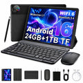 Android 16 Tablet with Keyboard Mouse Stylus Case, 24GB RAM 1TB TF Expand, 10 inch HD IPS Screen D471