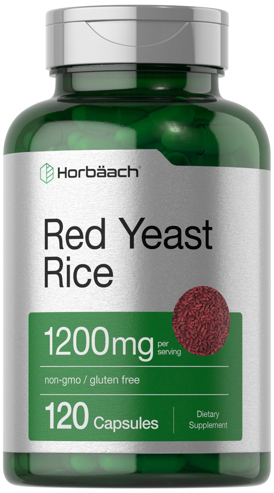 Red Yeast Rice 1200 mg 120 Capsules P1026