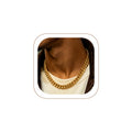 Stainless Steel Cuban Link Chain Necklace X567