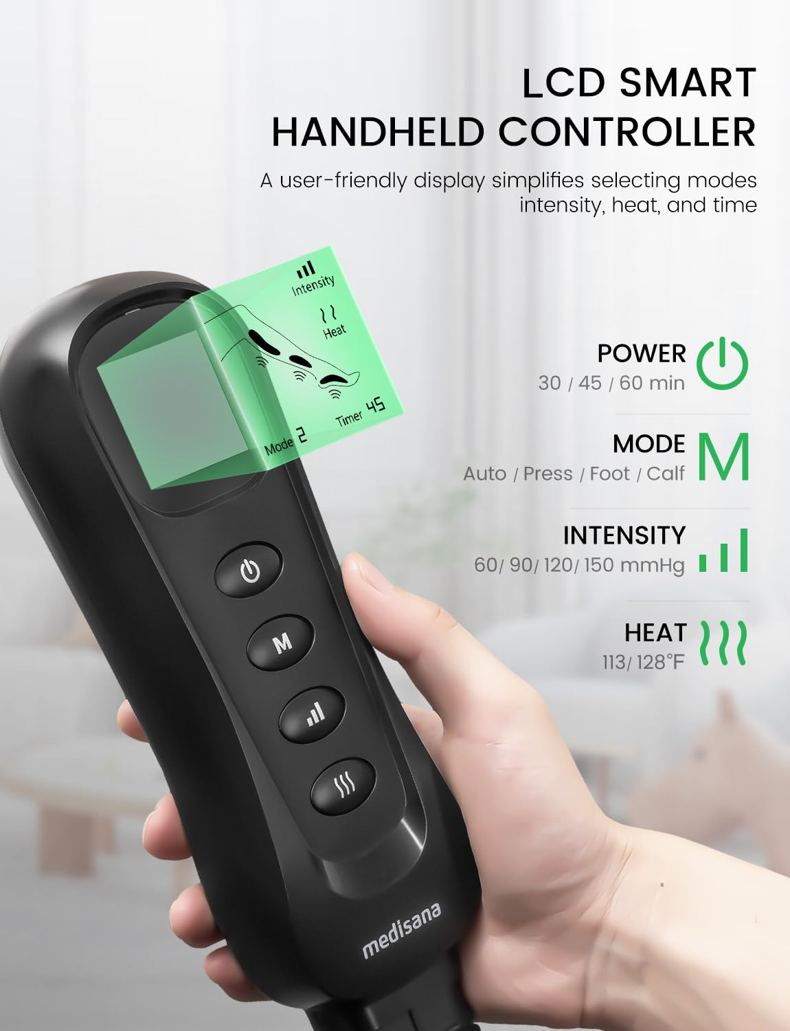 Leg Compression Massager with Heat X117664