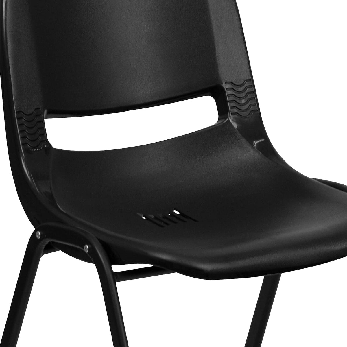 Black Ergonomic Stack Chair 5-Pack O34574