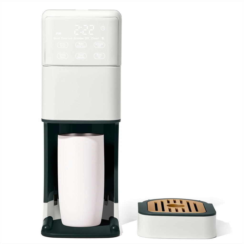 Single Serve Coffee Maker with Burr Grinder Q253