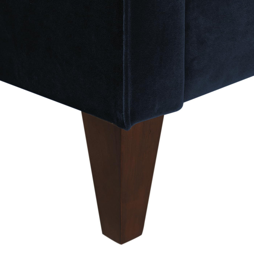 Dark Navy Blue Performance Velvet Tufted Sofa W178