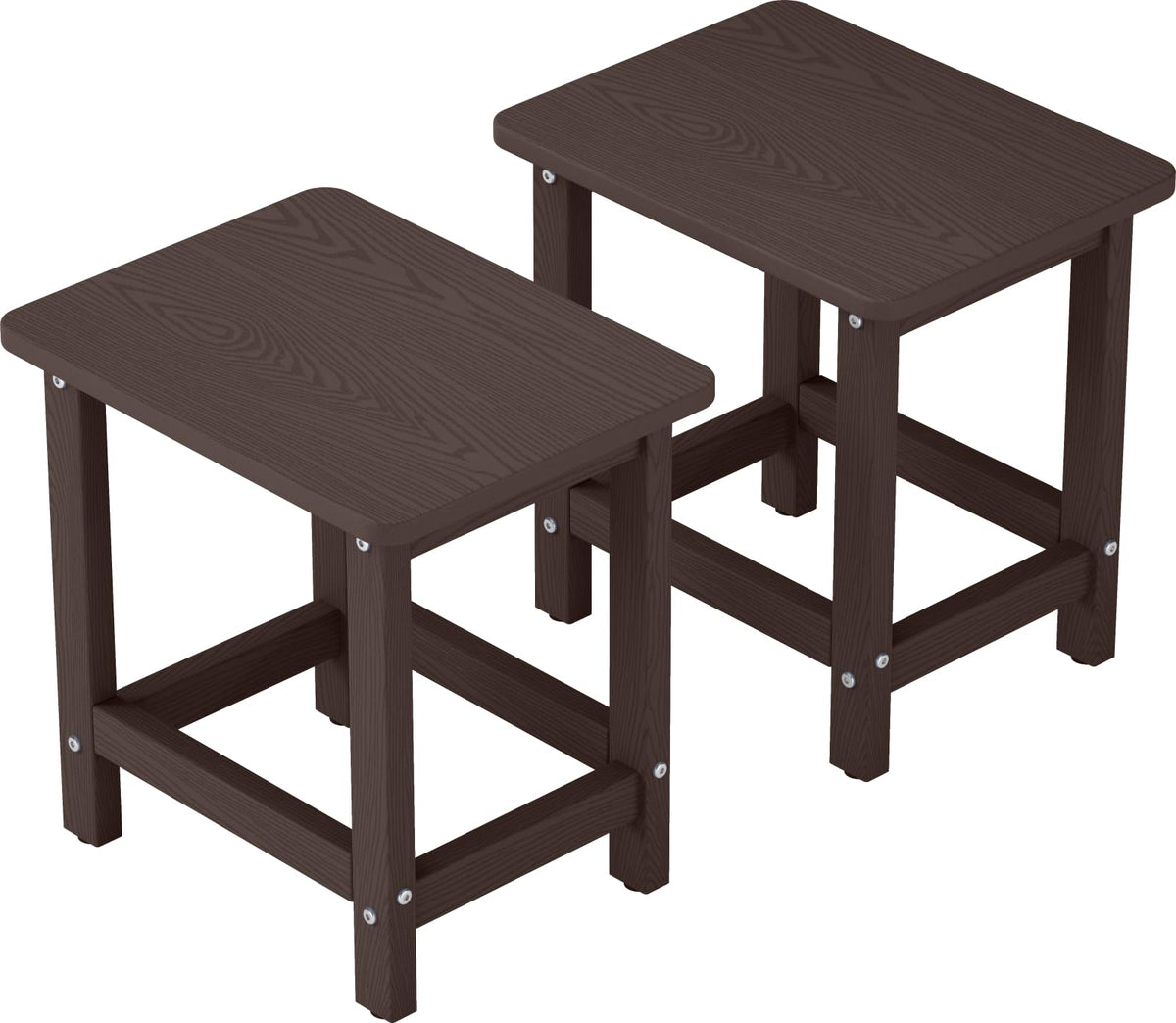 Set of 2 HDPE Outdoor Side Table Y6120