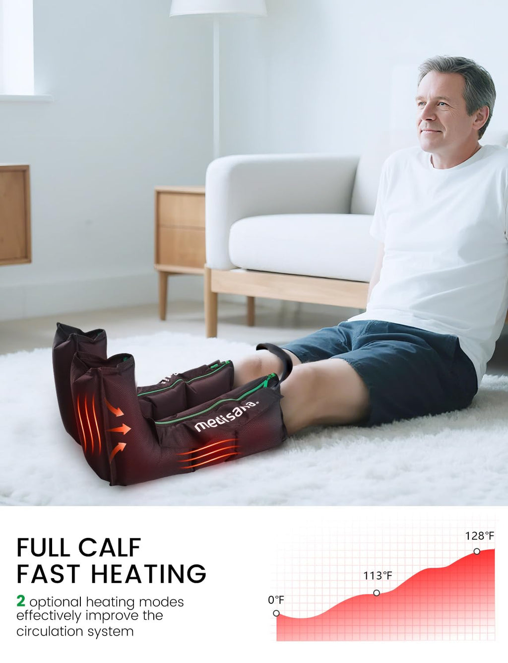 Leg Compression Massager with Heat X117664