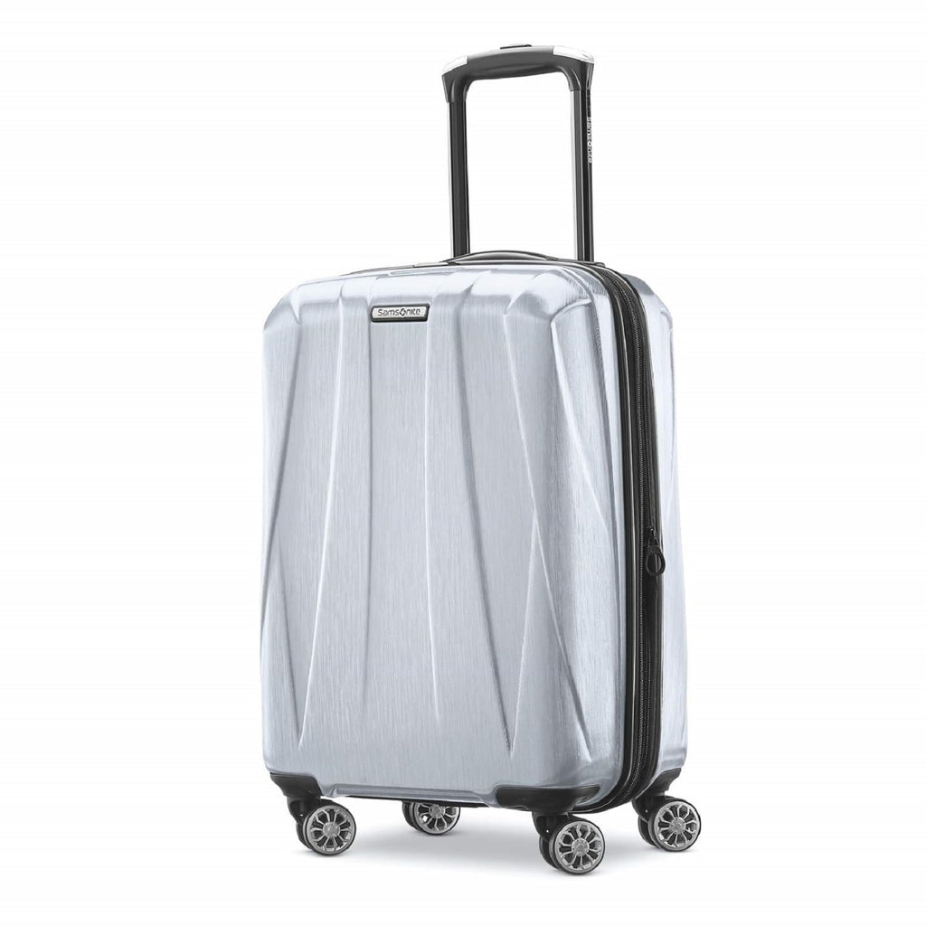 Hardside Expandable Spinner Luggage Silver Carry-On 20-Inch M360