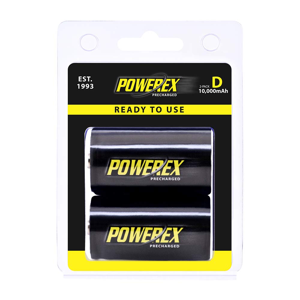 Rechargeable NiMH D Batteries 2-pack A942