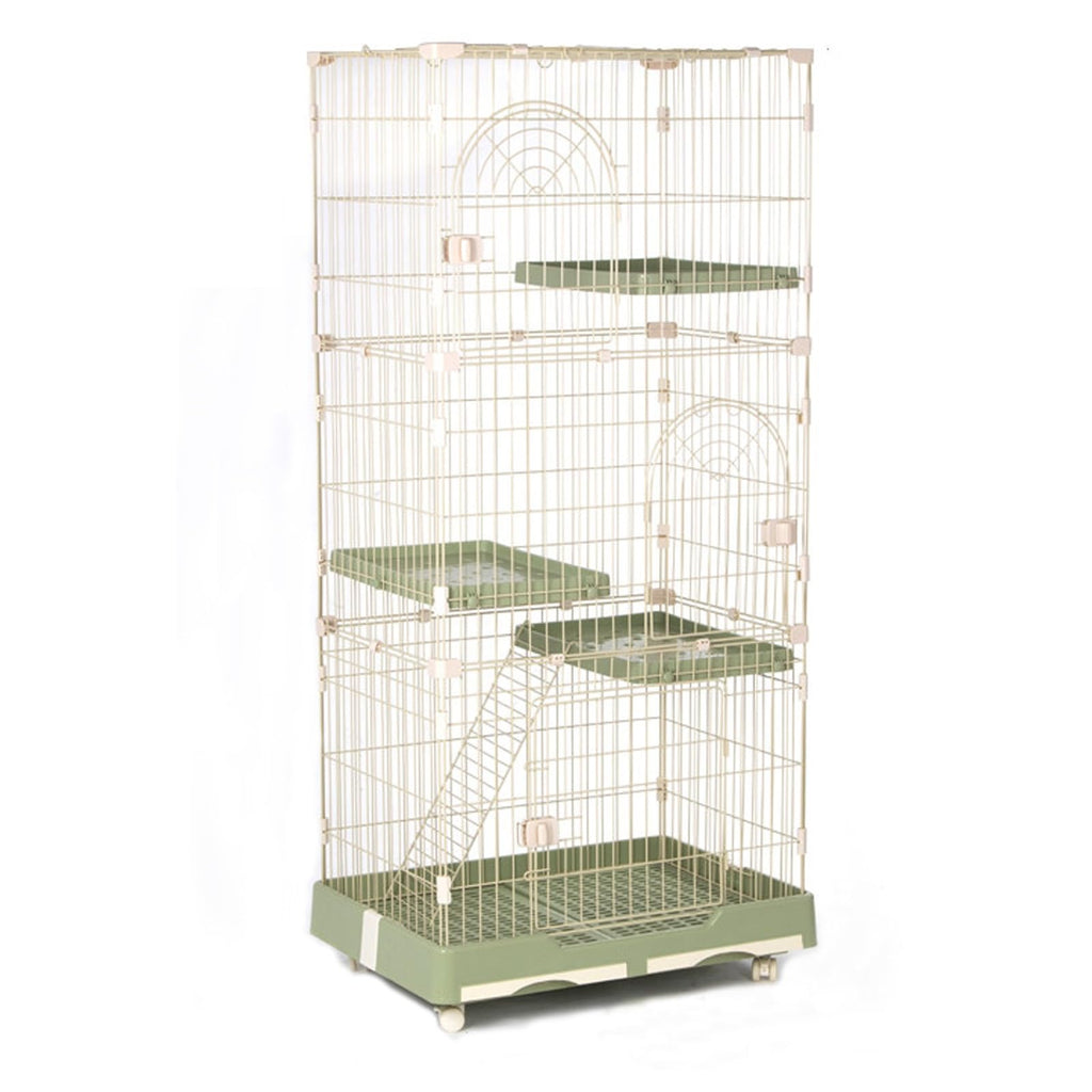 Foldable 4 Tier Detachable Cat Cage with Hammock H9020
