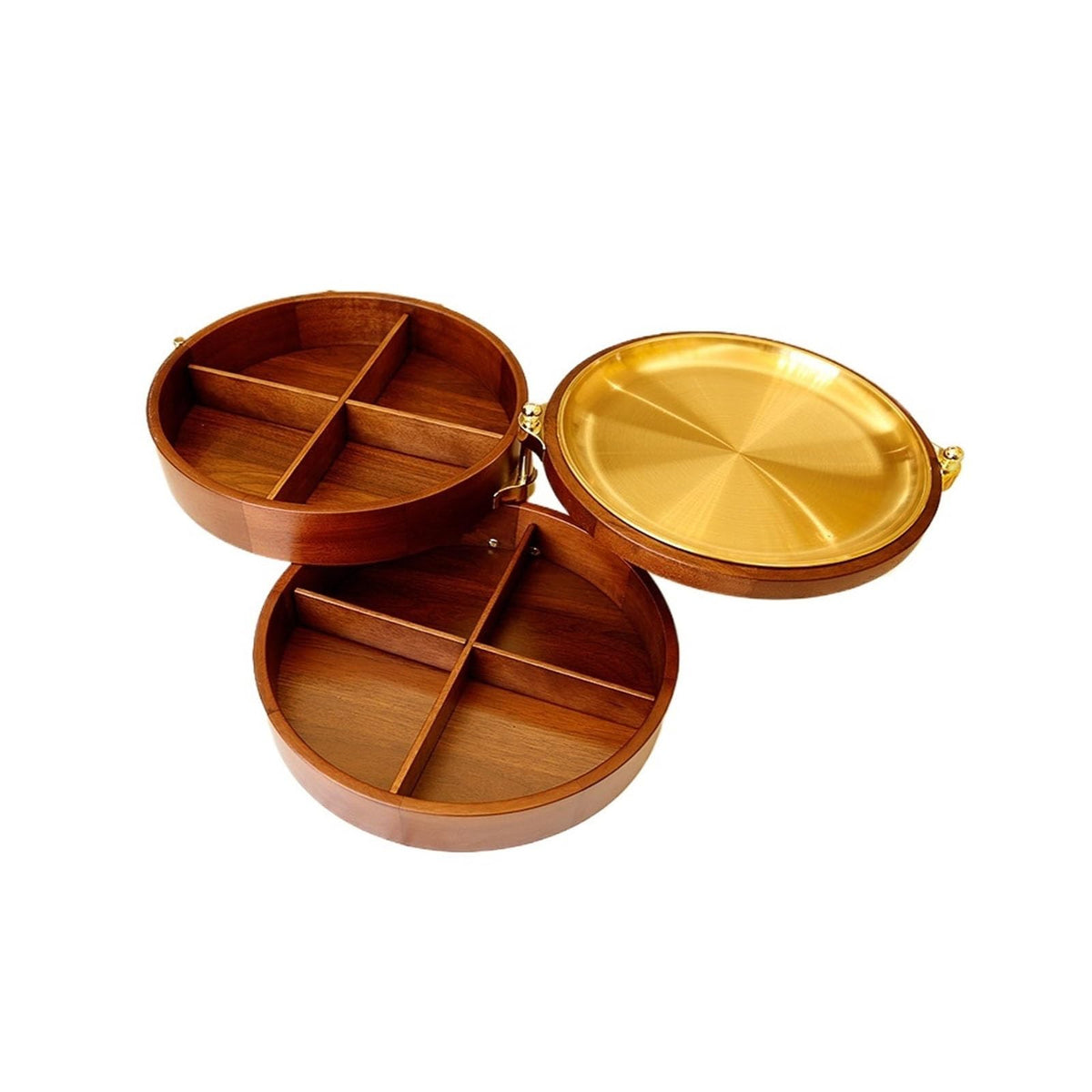 3 Layers Solid Wood Fruit Bowl O9896
