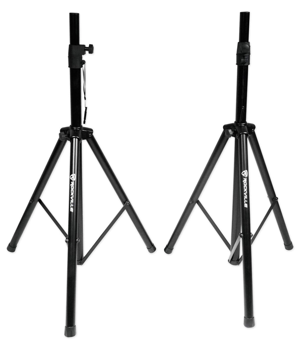 15" Powered Active DJ PA Speaker Pair with Stands Y7293