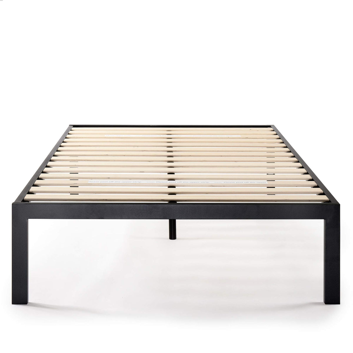 Queen 18 Inch Heavy Duty Steel Platform Bed with Wood Slat H455301