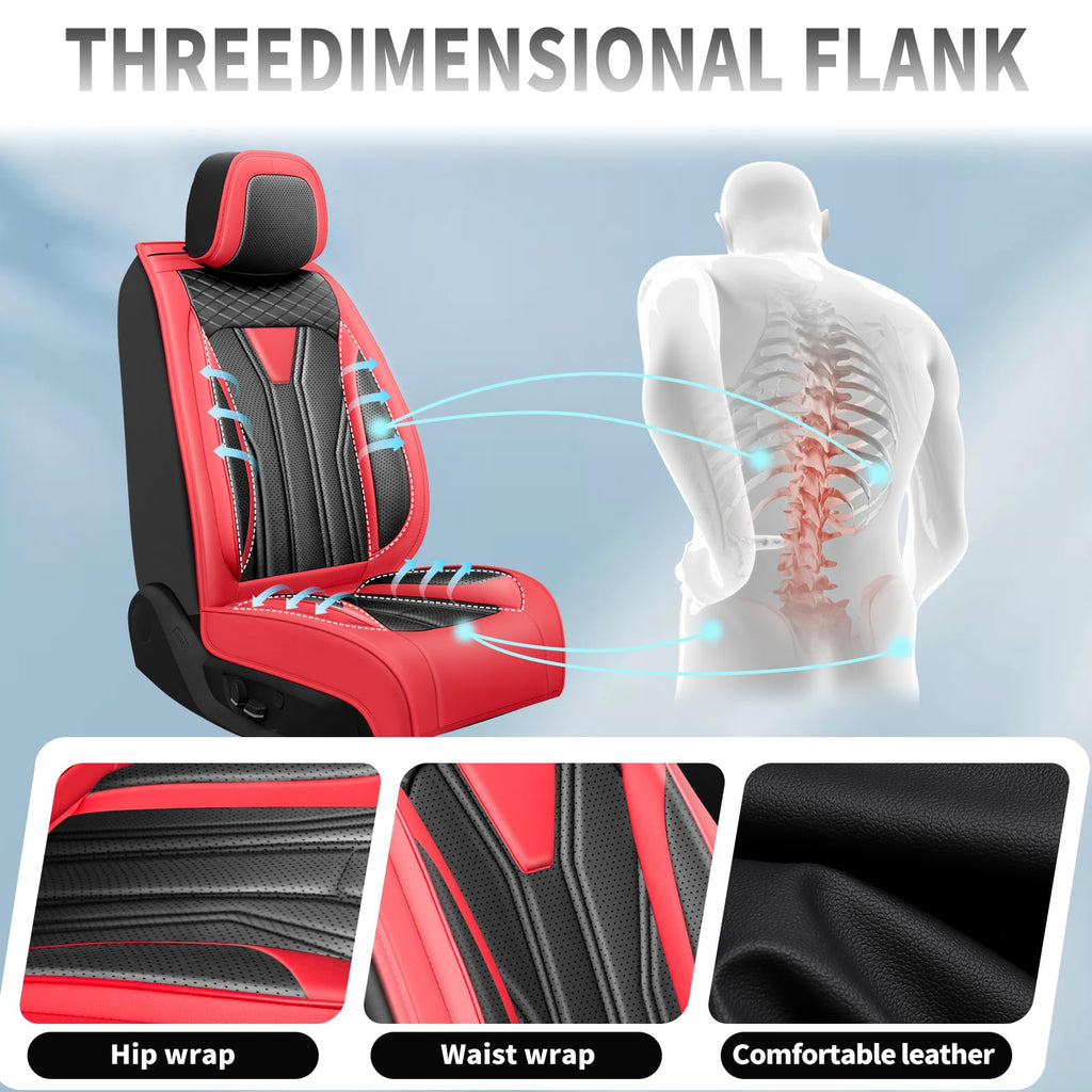 Red & Black Car Seat Covers F103