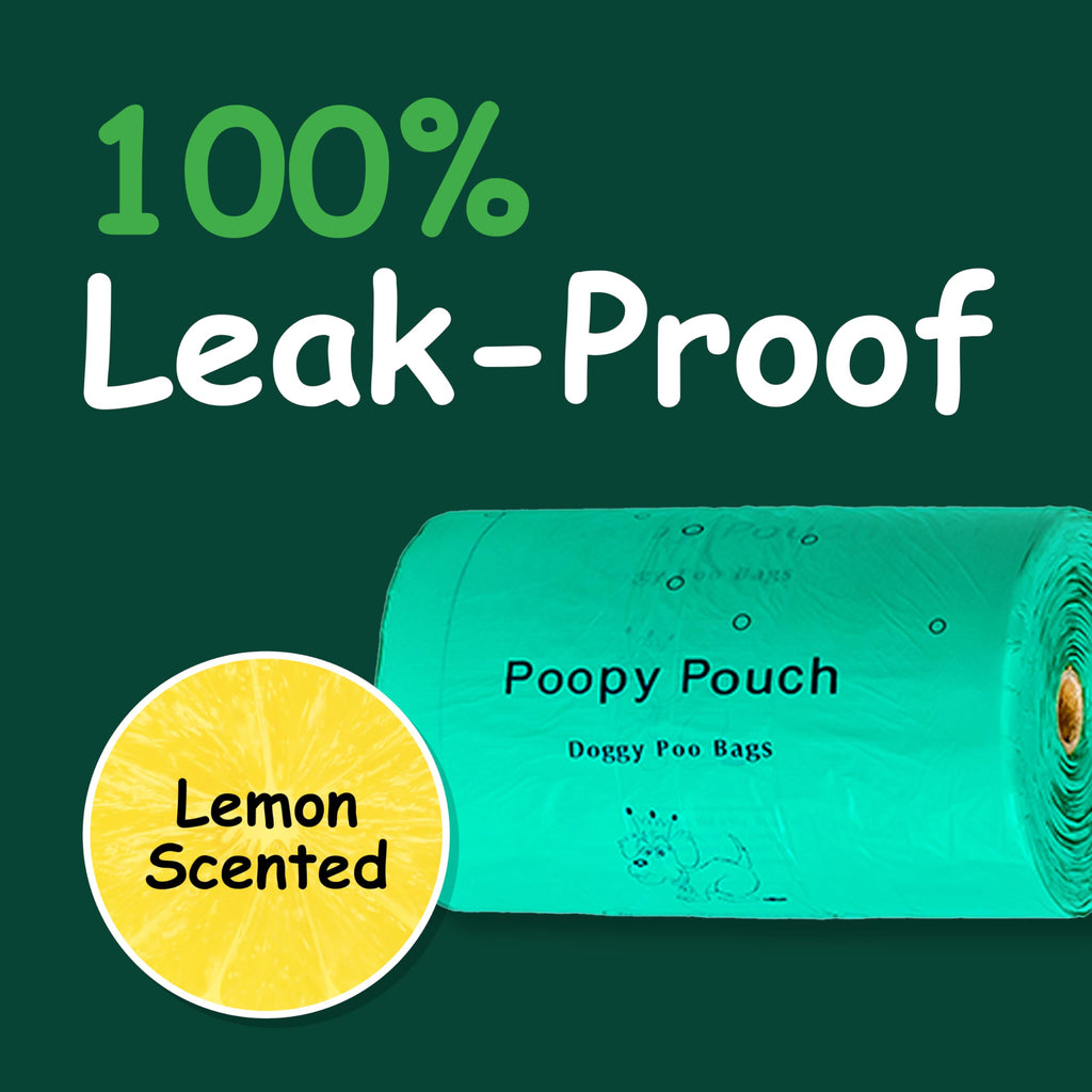 Lemon-Scented Pet Waste Bags with Handles 2400pcs P134008