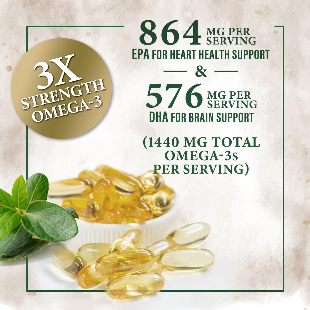 2400mg Omega 3 Fish Oil Softgels Q6236