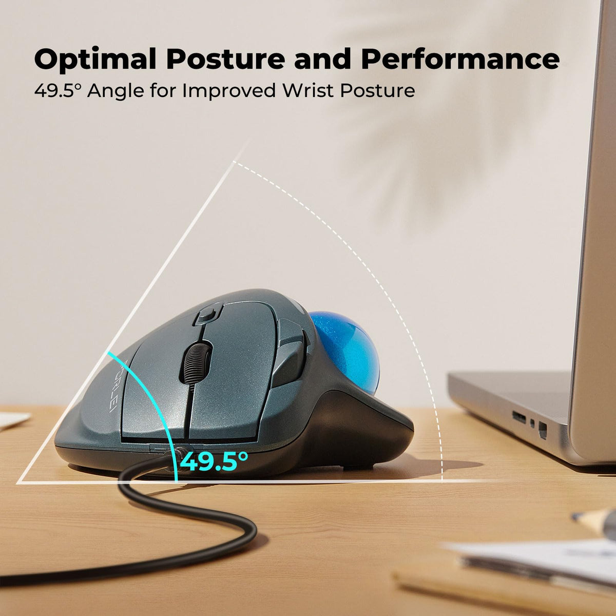 Ergonomic Trackball Mouse D3392