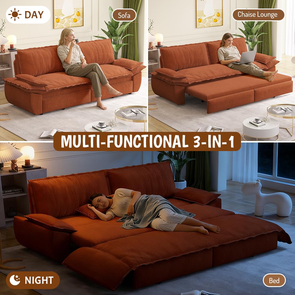 Orange Velvet Two Seater Sofa E59425