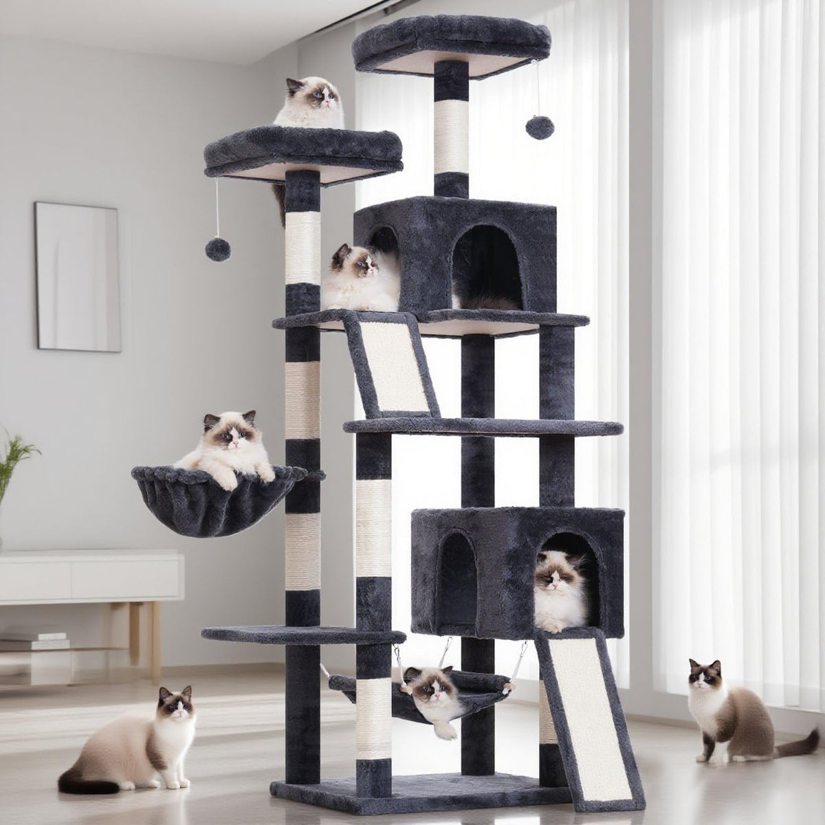 71'' Cat Tree with Scratching Post L3448