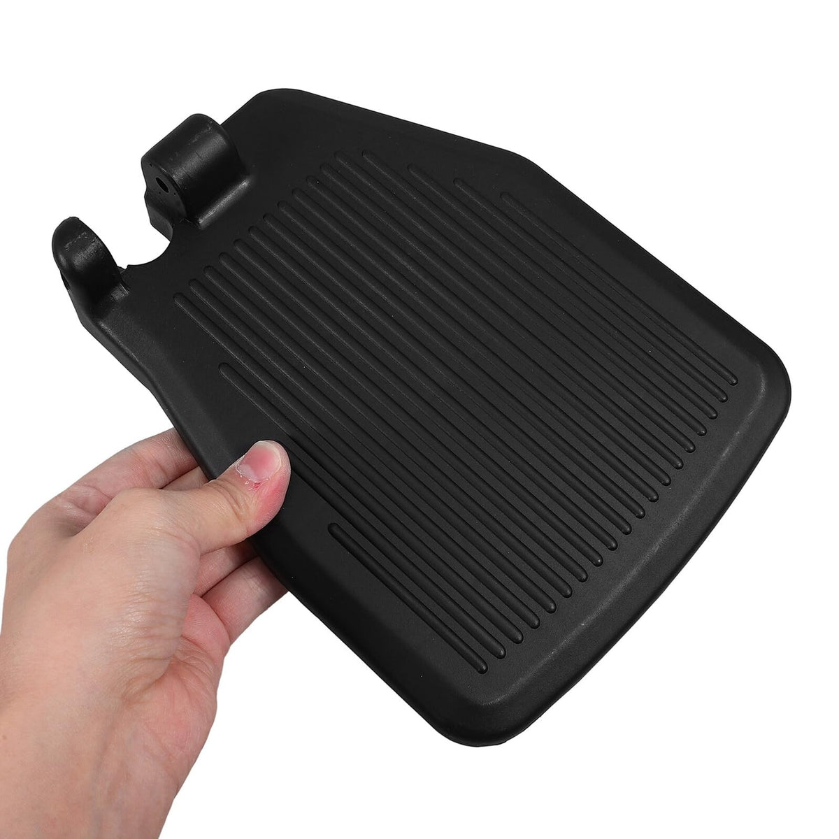 Black Plastic Wheelchair Footplates Replacement Pair Y2803