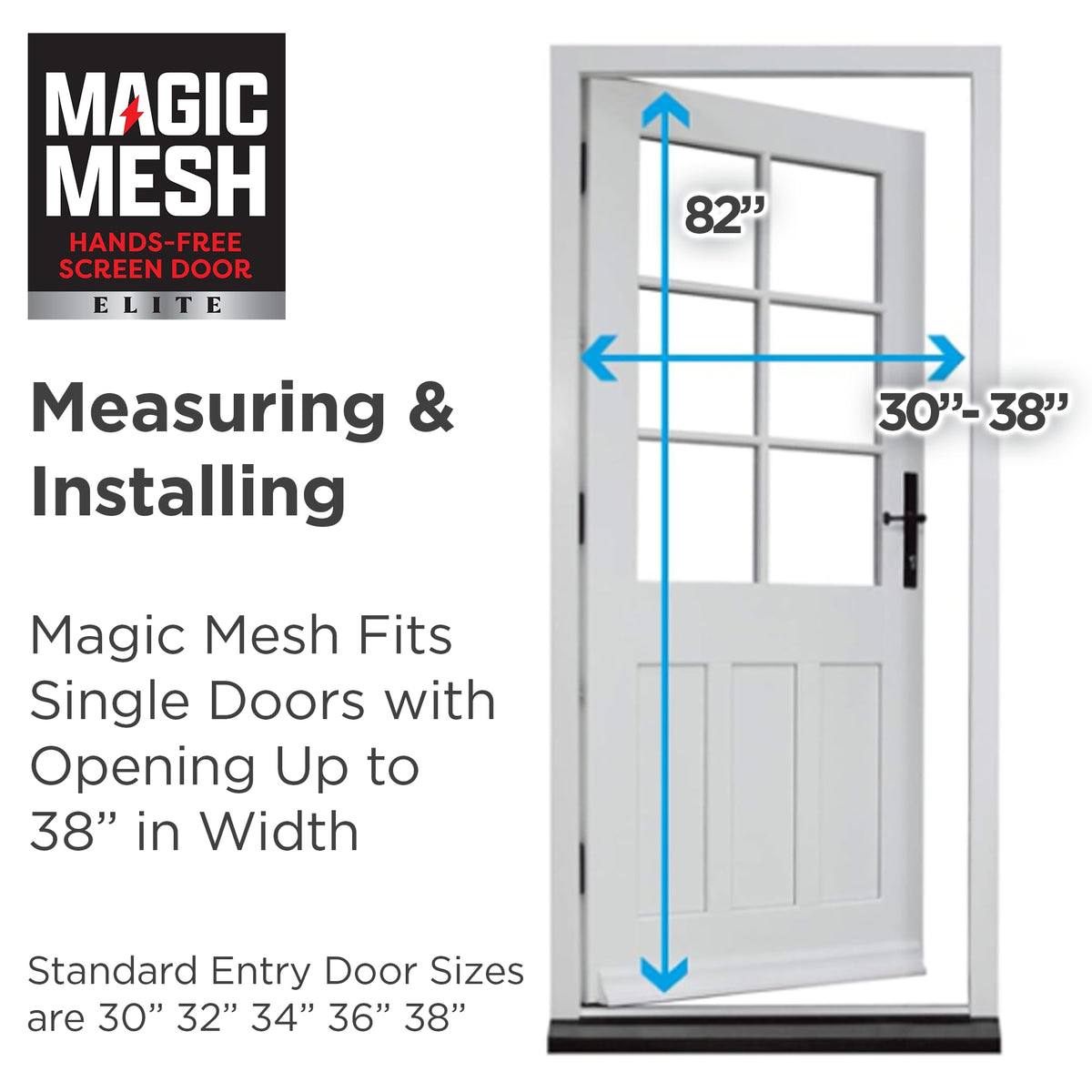 Magnetic Screen Door up to 39 x 83 Inches P29193