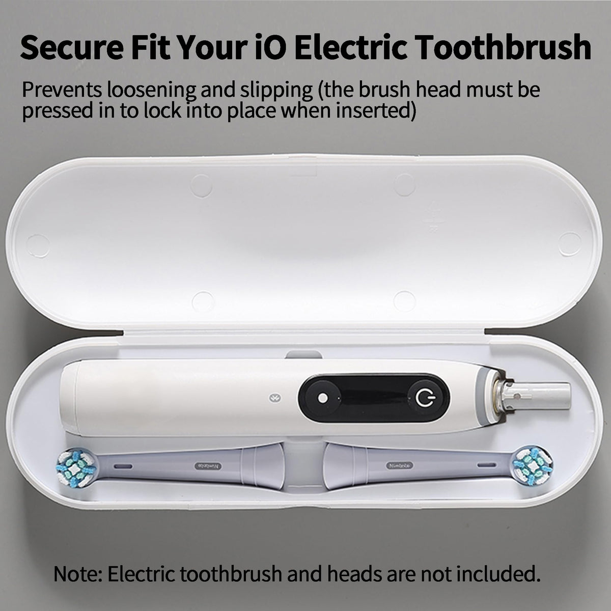 2 Pack Plastic Electric Toothbrush Travel Case I76387