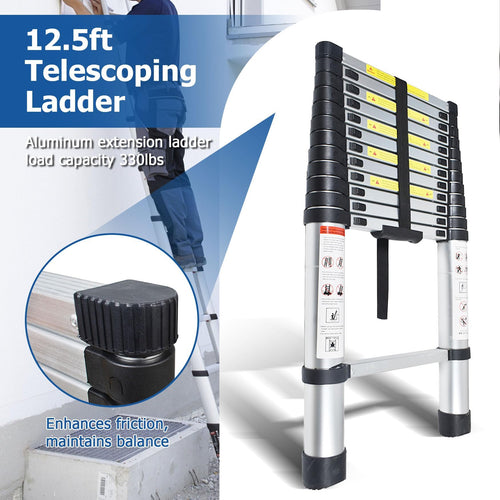 12.5 FT Aluminum Telescoping Ladder T52181