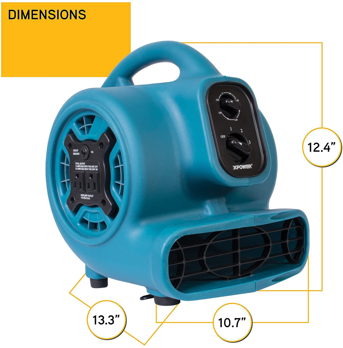 1/4 HP 925 CFM Centrifugal Air Mover F7706
