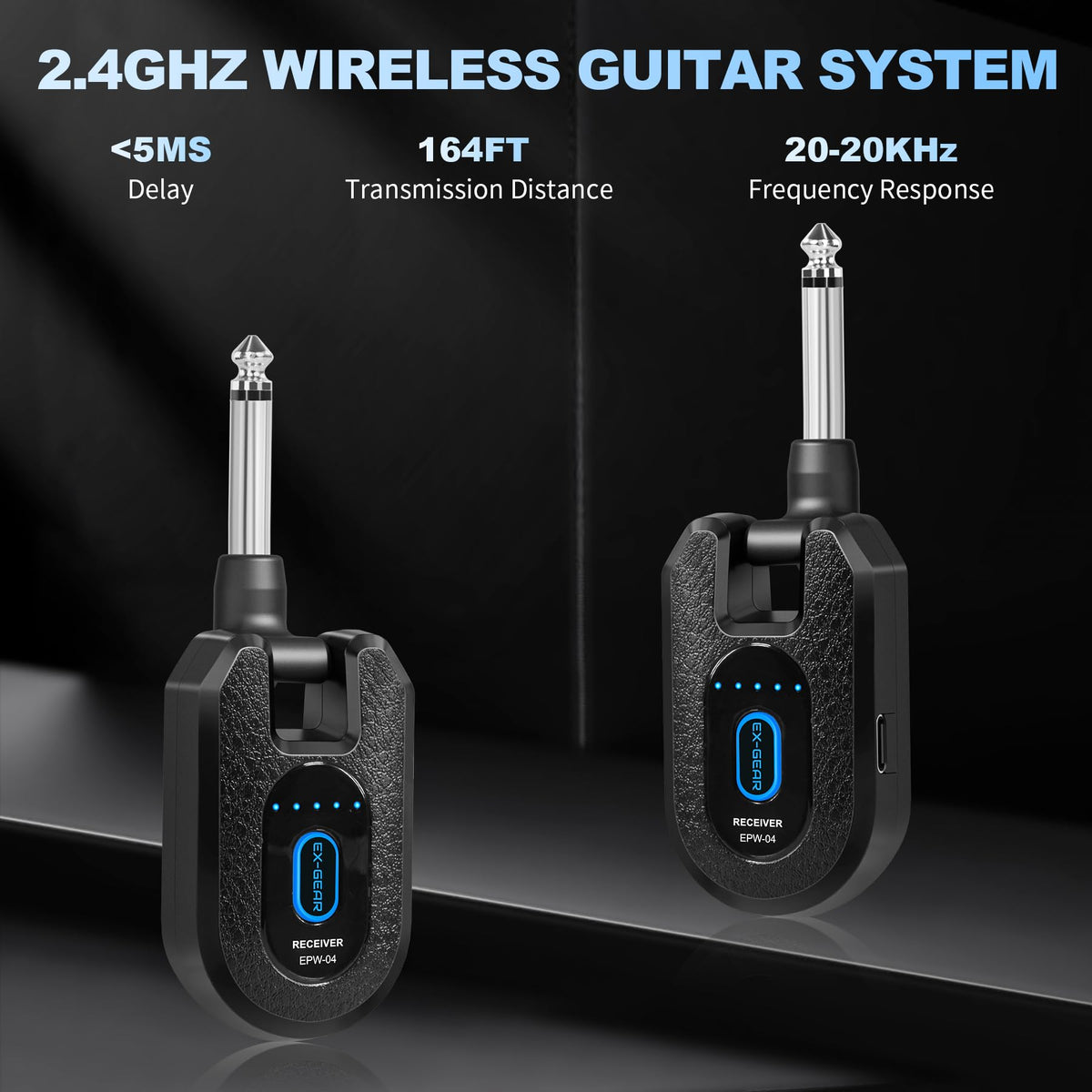 Wireless Guitar System 2.4GHz for Electric Guitar Bass B257