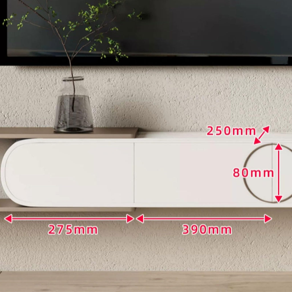 Expandable Wall Mounted TV Stand with Storage P7548