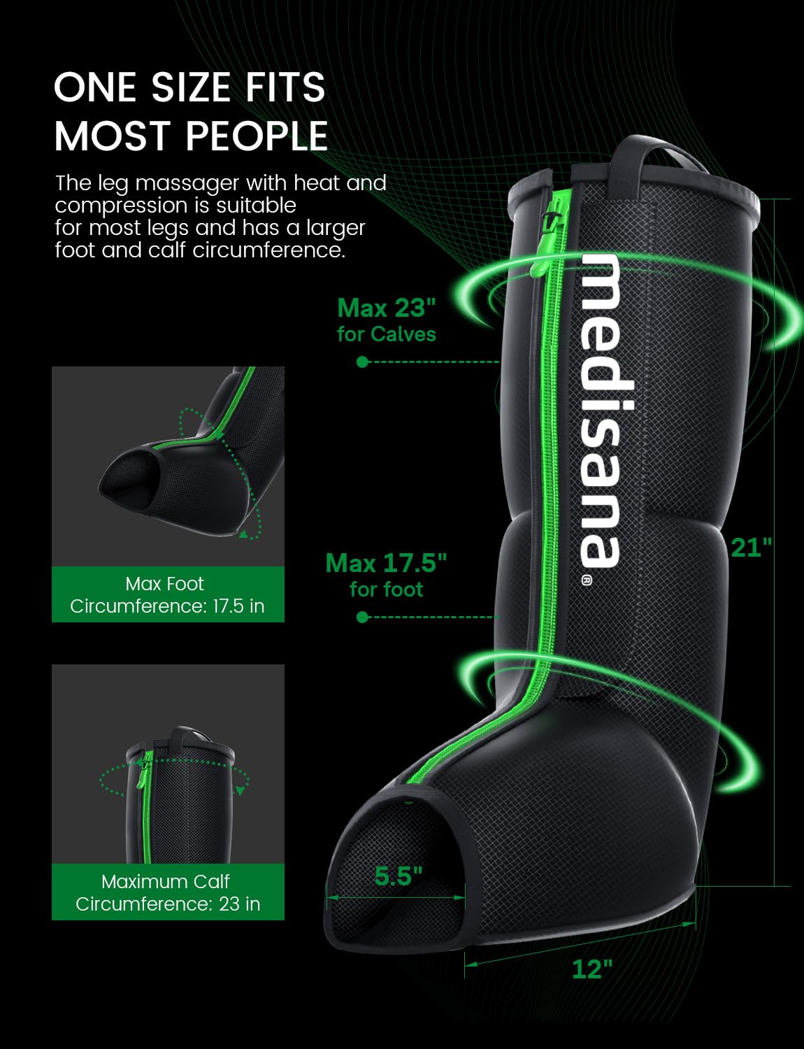 Leg Compression Massager with Heat X117664