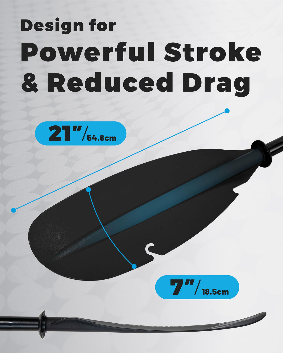 Adjustable Aluminum Kayak Paddle with Drip Rings I3740