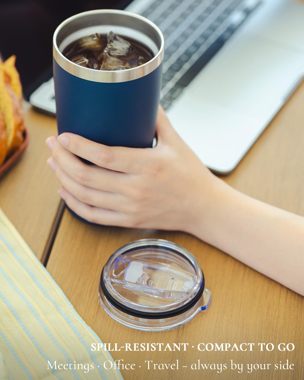 20oz Stainless Steel Insulated Travel Coffee Tumbler with Straw G212