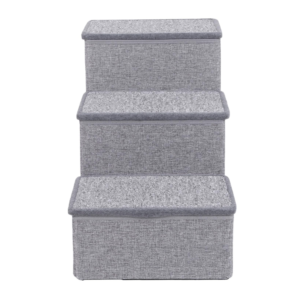 Foldable 3 Step Dog Stairs with Storage Y4619