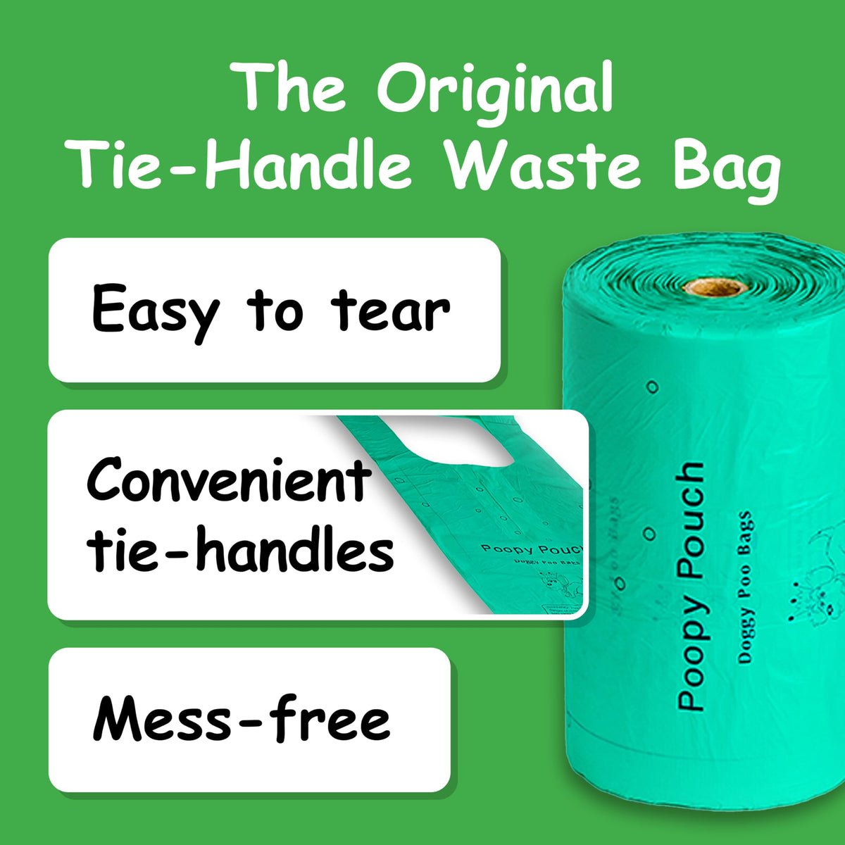 Lemon-Scented Pet Waste Bags with Handles 2400pcs P134008