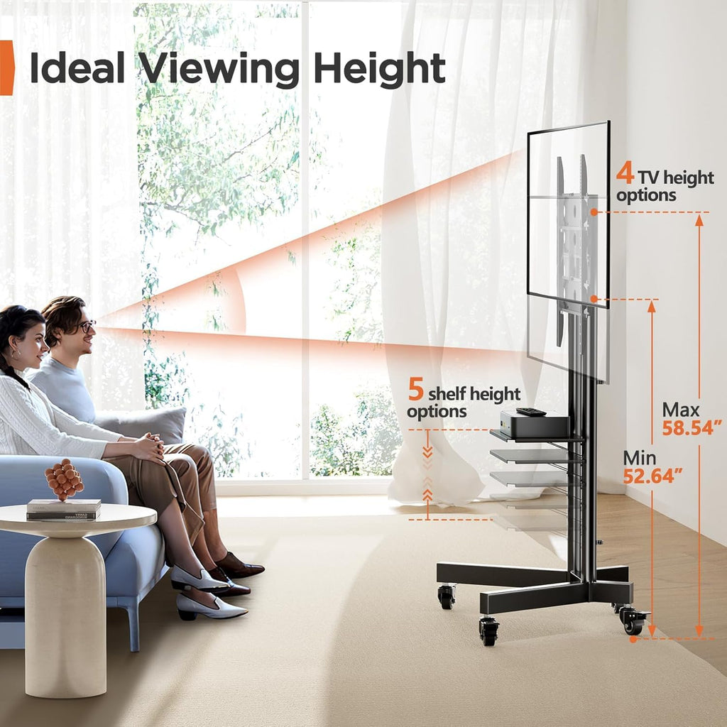 Rolling TV Stand for 32-85 Inch Screens M99358